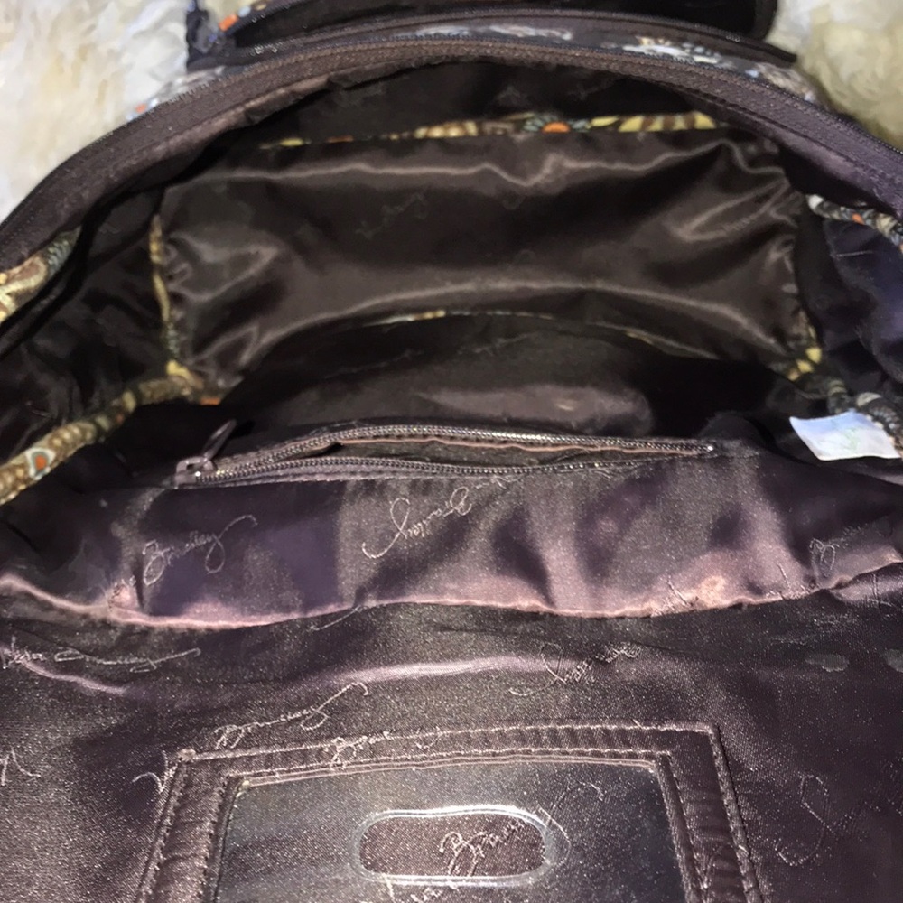 Brown Pattern Vera Bradley Backpack - image 4